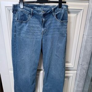 Old Navy Women's WOW high rise wide leg Relaxed Blue Jeans